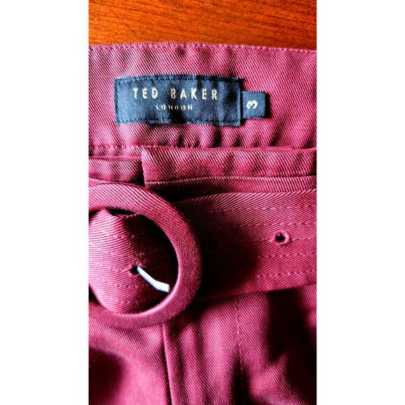 Ted Baker London Ninette Trousers  High Waist Carrot Legs Women's Size 3 - Picture 11 of 11